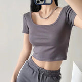 Women T-Shirt Short-Sleeved T-shirt Women's Summer Top Bottoming Shirt