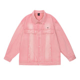 Men Denim Jacket Men Loose All-Matching Jacket