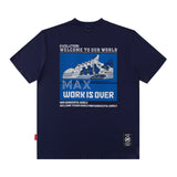 Men T Shirt Retro Men's Short-Sleeved T-shirt Casual Men and Women