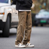 Men Sweatpants Functional Outdoor Men Spring Baggy Straight Trousers