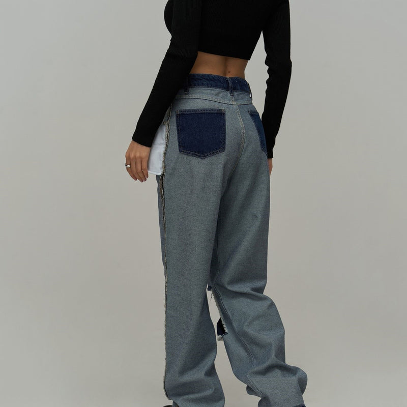 Women Cargo Pants Straight-Leg Pants Trousers Jeans for Women