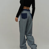 Women Cargo Pants Straight-Leg Pants Trousers Jeans for Women