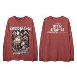 Men Long Sleeve Shirt Long Sleeve T-shirt Male and Female Trendy Brand Printed Loose Autumn and Winter