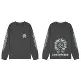 Chh Chrome Heart Long Sleeve Shirt Unisex Fashion Loose Long Sleeve Shirt