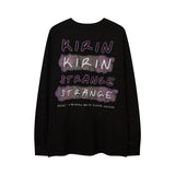 Men Long Sleeve Shirt Long Sleeve T-shirt Male and Female Trendy Brand Printed Loose Autumn and Winter