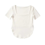 Women T-Shirt T-shirt Female Summer Slimming Short Top