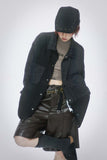 Unisex Jacket Autumn Same Color Jacquard Stitching Shirt Women's Clothing