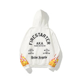Palm Angle Hoodie Palm Angels Flame Letter Print Hooded Men and Women