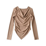 Women T-Shirt Long-Sleeved T-shirt Women's Bottoming Shirt Top