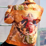 Men Jack Printed Coat Men's Spring and Autumn Wear Jacket Top