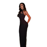 Women's Desses Spring and Autumn Women's Dress Dress Solid Color Sheath Long Dress