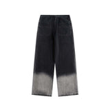 Unisex Pants Autumn Embroidery Denim Washable Pants