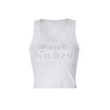 Women Halter Tops Women's Spring/Summer Fashion Casual Letter Sleeveless Vest