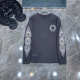 Chh Chrome Heart Long Sleeve Shirt Unisex Fashion Loose Long Sleeve Shirt