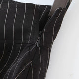 Women Skirt Retro College Style Striped Skirt Ins