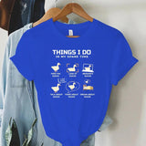 Funny Animal Duck T Shirt for Women I