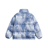 Unisex Jacket Winter American Tie-Dyed Bread Coat for Women
