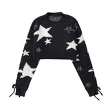 Women Sweater Short Sweater Women's Autumn Long Sleeve round Neck Sweater