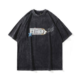 Men T Shirt Portrait Printing Short-Sleeved T-shirt Men's Summer
