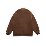 Unisex Sweater Winter Large Workwear with Pocket Cotton Jacket