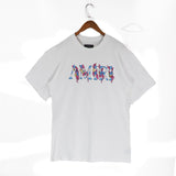 Amiri T Shirt Color Letter Printing