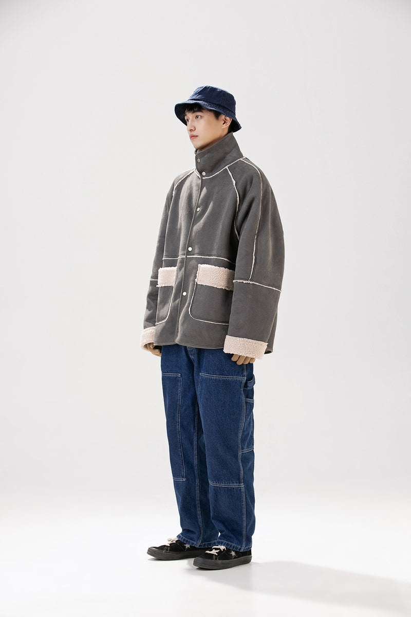 Unisex Sweater Winter Classic Simple Lamb Wool Coat
