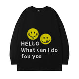 Men Long Sleeve Shirt Letter Printed Long Sleeve T-shirt Men Loose round Neck Autumn Sweater Men