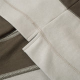 Men Hoodie Lapel Sweater Men's Color Matching Half-Open Collar Letter Printed Sweatshirt
