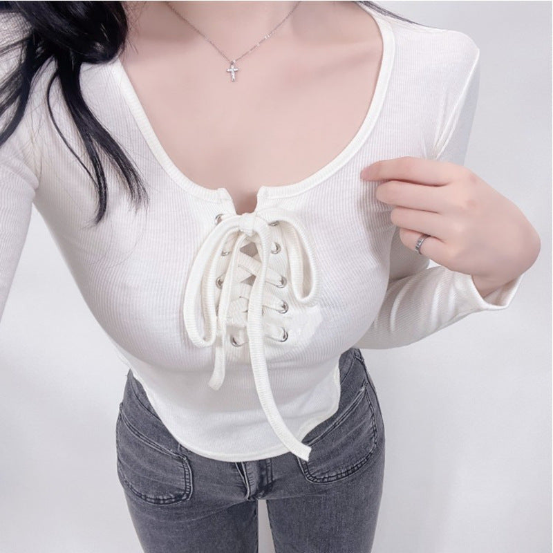 Women Long Sleeve Shirt  上衣女紧身打底衫