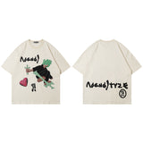 Men T Shirt Printed round Neck Short Sleeve T-shirt Baby Boy and Girl Summer Loose