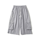 Men Sweatpants Summer Shorts Trendy Wide-Leg Pants Casual Loose