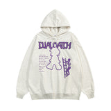 Men Hoodie Cartoon Letter Print Hoodie