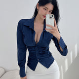 Women Long Sleeve Shirt Top Women Cardigan