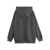 Men Hoodie Hooded Pullover Men's Loose Patch Embroidered Letter Hoodie Oversize