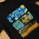 Van Gogh Art Newest TShirt for Men Art and Culture Round