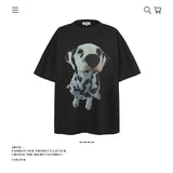 American vintage street T-shirt cotton men loose summer