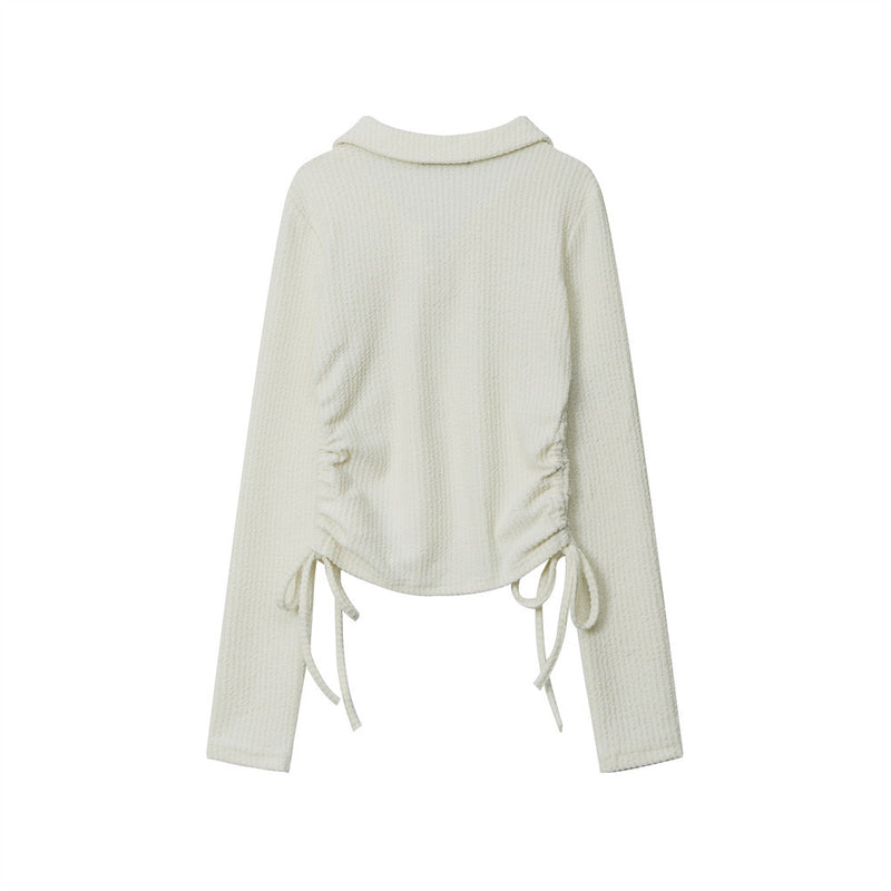 Women Long Sleeve T-Shirt Long Sleeve T-shirt Girls' Autumn Design Sense Casual Short T-shirt
