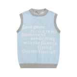Men Hoodie round Neck Sweater Button Removal Sleeve Vest