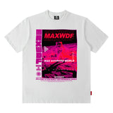 Men T Shirt Printed Short Sleeve T-shirt Loose round Neck Summer Menswear