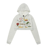 Women Hoodie Cropped Hoodie Girls Autumn Leisure