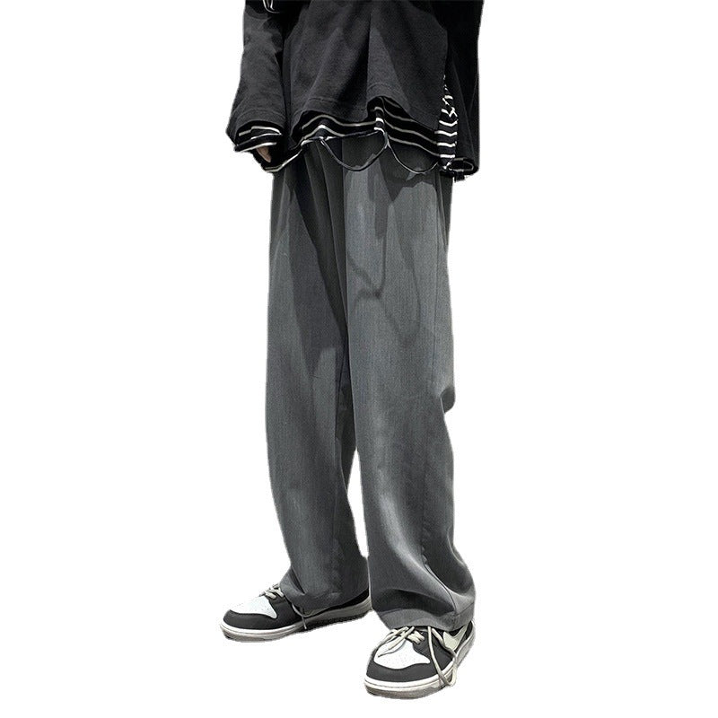 Men Sweatpants Men's Casual Baggy Straight Trousers Spring Mopping