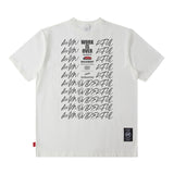 Men T Shirt Vintage Letter Print Short Sleeve T-shirt Men and Women Casual