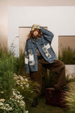 Unisex Jacket Autumn Patch Denim Coat Women's Clothing