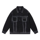 Men Denim Jacket Men's Loose-Fitting Denim Clothes Jacket Spring and Autumn