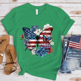 Women's Independence Day T Shirt round Neck Short Sleeve T-shirt Women's Top