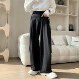 Men Sweatpants Men's Summer High Waist Straight-Leg Shorts Drape Casual