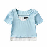 Women T-Shirt Short-Sleeved T-shirt Women's Top Design Vest