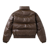Unisex Down Jacket Winter Vintage Short Bakery