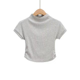 Women T-Shirt Short-Sleeved T-shirt Women's Summer Slim Top