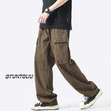 Men Sweatpants Men's Summer Loose Casual Pants Straight Mopping Pants